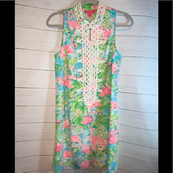 Lilly pulitzer Flamingo dress - Picture 7 of 14